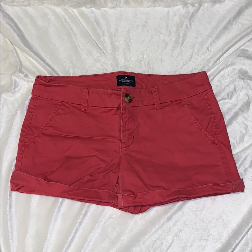 Burnt orange American eagle shorts-midi size 8
